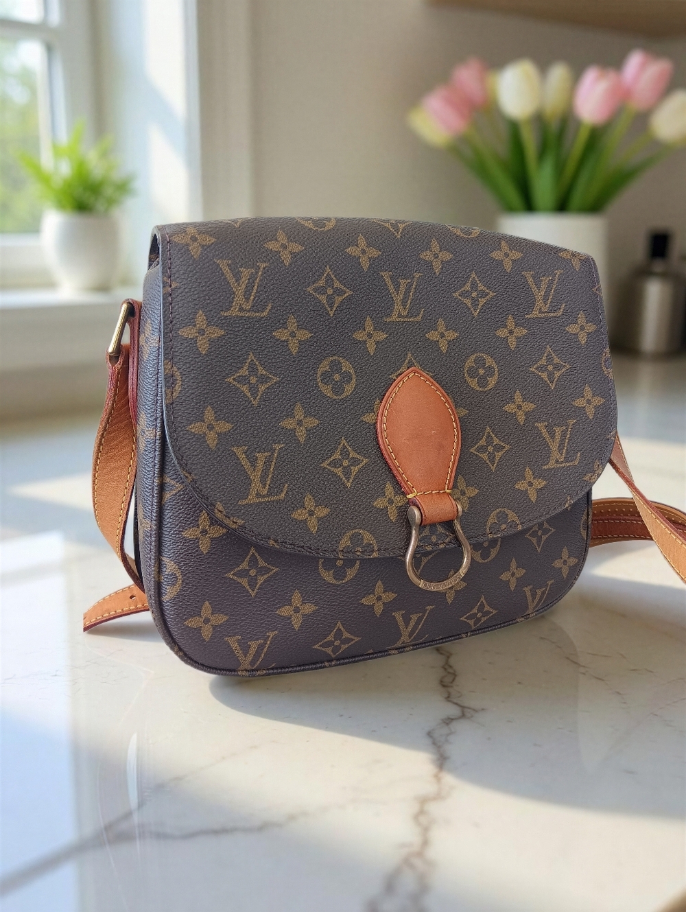 Louis Vuitton Monogram Saint Cloud GM Crossbody Vintage 1998 ✨ COA - Picture 4 of 16